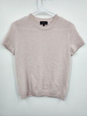 Quince Short Sleeve Crewneck Top - Light Blush Sz S